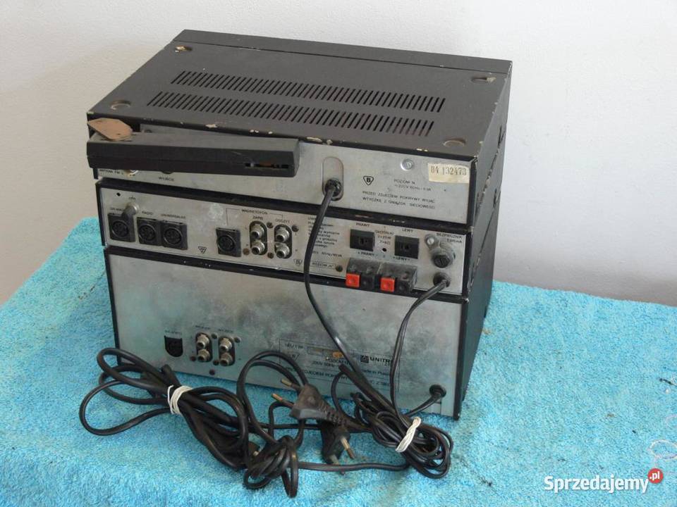 Wieża Unitra mini Vintage WYSYŁKA Wieże i miniwieże Jasło sprzedam