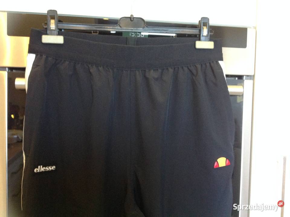 Spodnie Dresowe Męskie ELLESSE L Czarne NOWE Moda i Styl Nowa Sól sprzedam