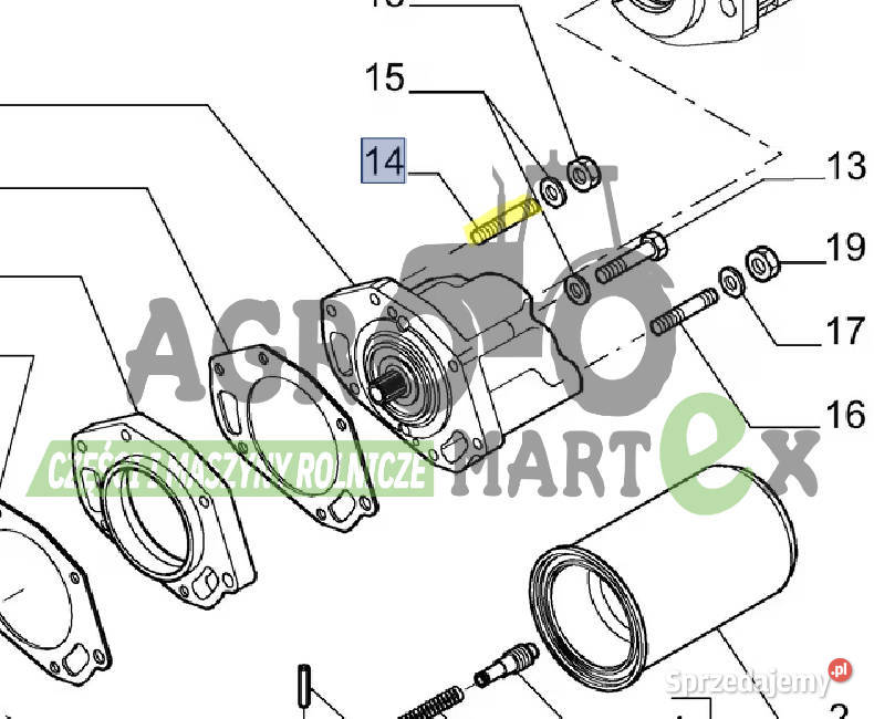 76086238 ŚRUBA DWUSTRONNA CNH Wichrów