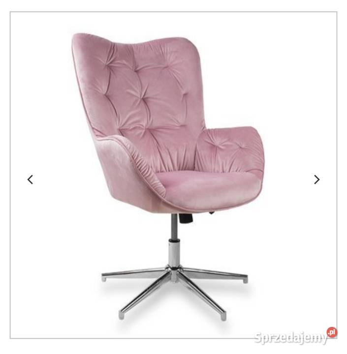 Fotel obrotowy uszak różowy - różne kolory Nowość Promocja