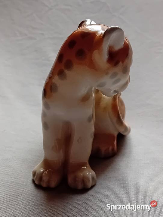 Figurka młody lampart Łomonosow CCCP Koźminek sprzedam