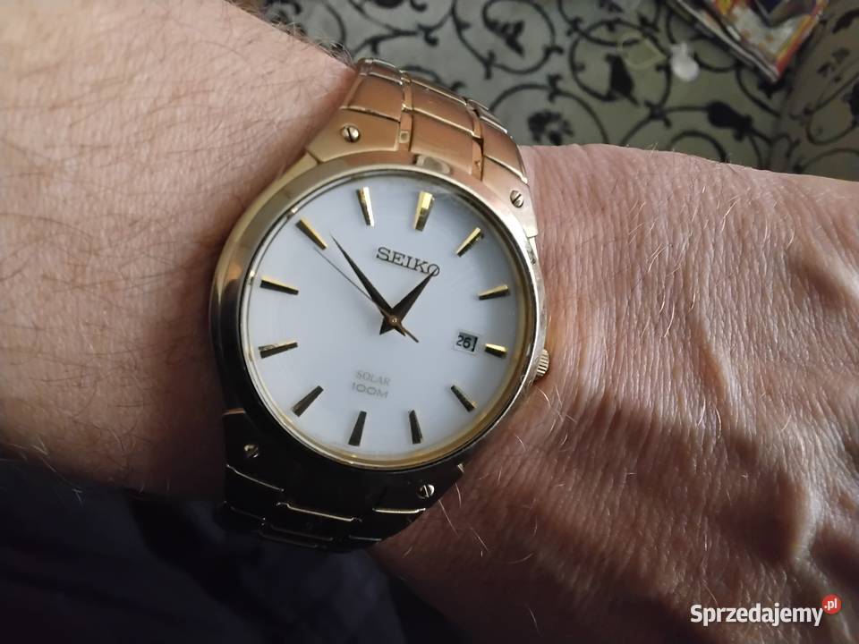 Seiko solar gold SNEP1342 Lublin sprzedam