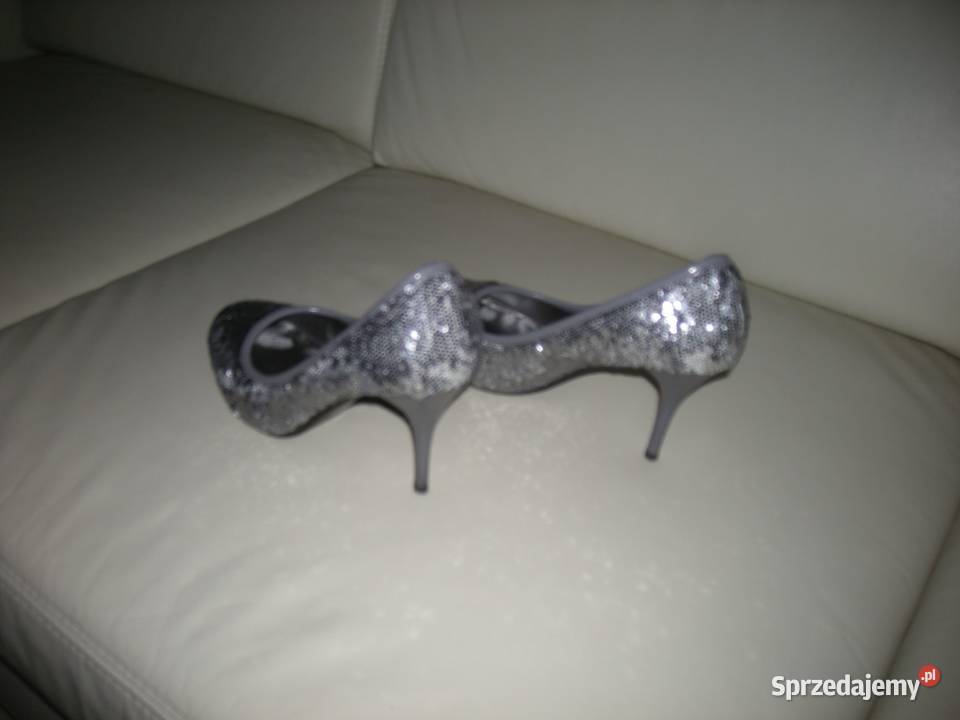 Buty damskie szpilki nowe połyskujące 2 pary Gdańsk
