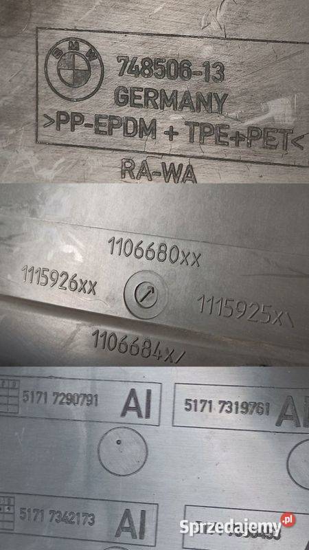 BMW 2 F45 F46 NADKOLE LEWY PRZÓD 74850613