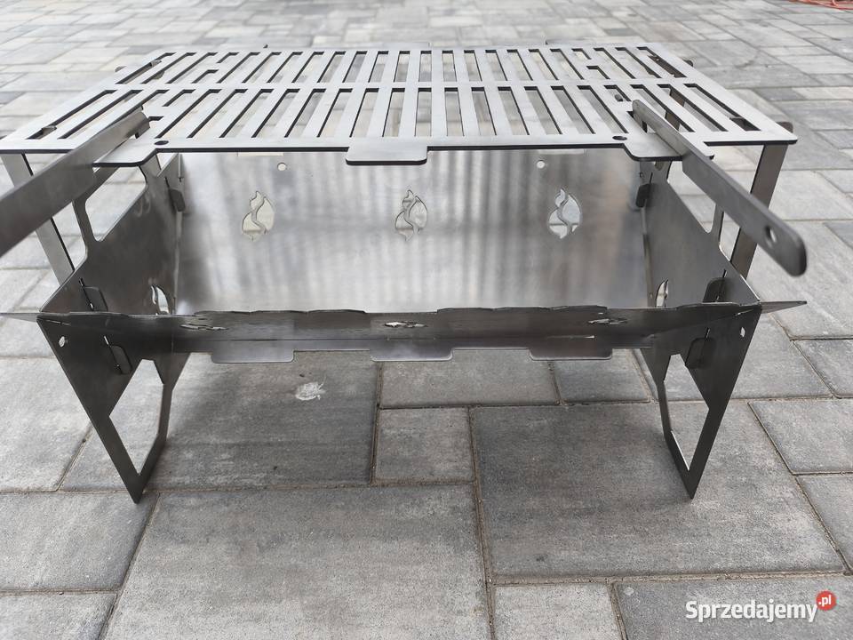 Grill nierdzewny składany turystyczny w plener Niegosławice