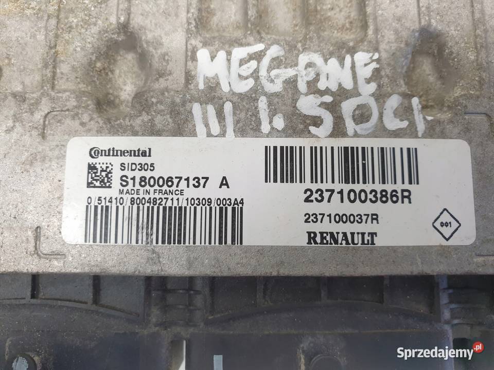 Renault Megane III 15 DCI STEROWNIK SILNIKA osobowe