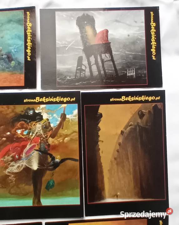 Zestaw 7 pocztówek z serii Strona Beksińskiego Koźminek sprzedam
