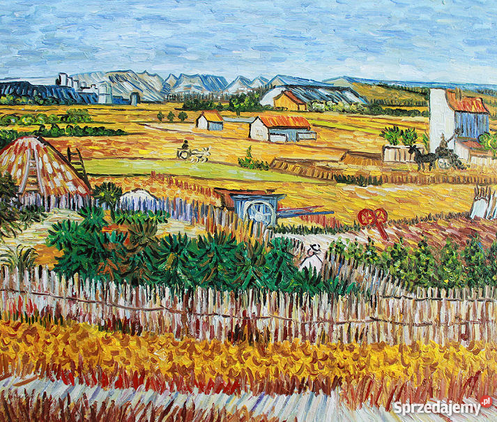 Obraz Żniwa w La Crau z Montmajour w tle Vincent Warszawa