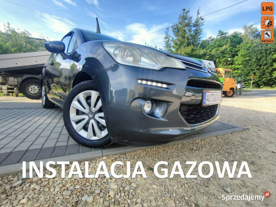 Citroen C3 12 benzyna LPG KLIMA niski przebieg centralny zamek śląskie Chełm Śląski