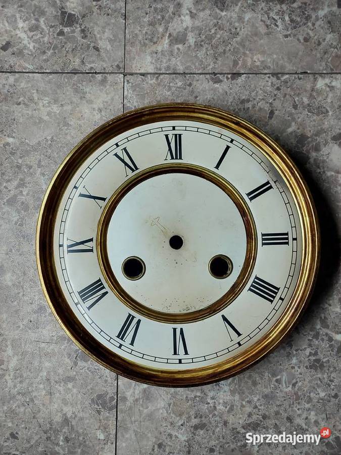 695 Tarcza zegara ściennego blaszana malowana 15 pomorskie Tczew