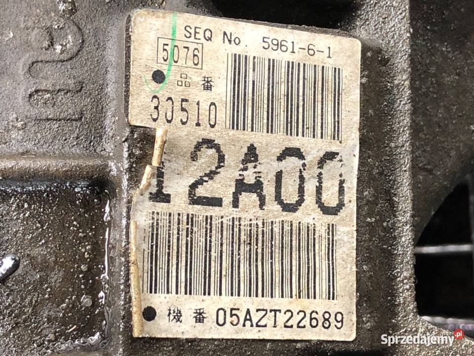 SKRZYNIA BIEGÓW TOYOTA COROLLA E12 3051012A00 18 osobowe podkarpackie