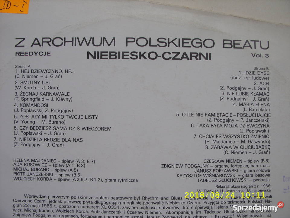 Rock LP Z archiwum Polskiego beatu NIEBIESKO