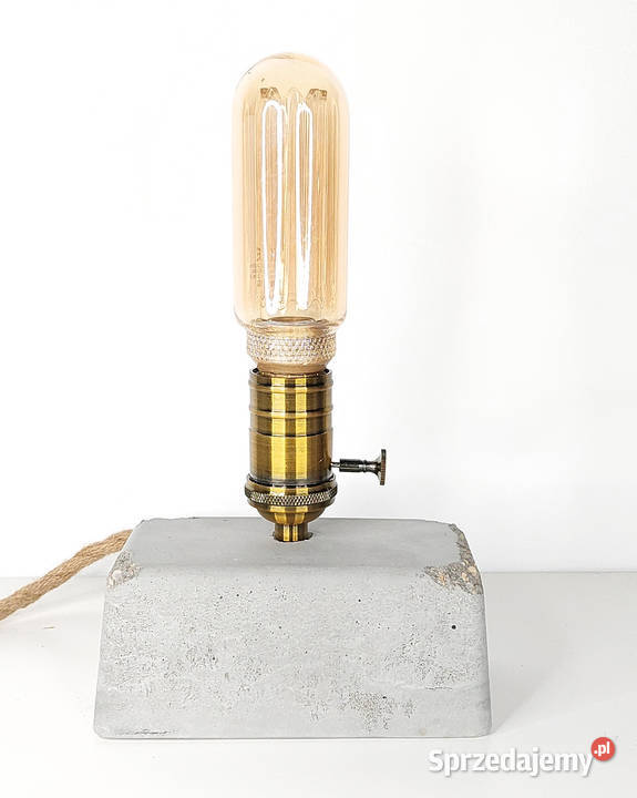 Lampka loft nocna beton Poznań