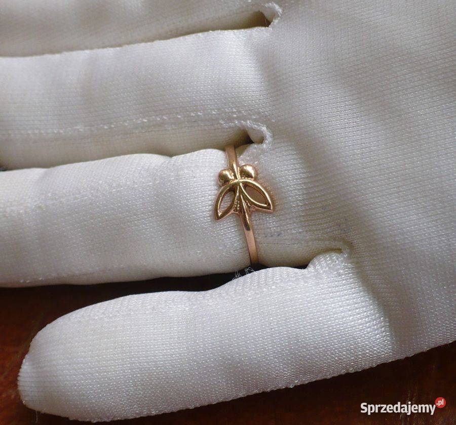 złoty pierścionek pr 583 14k 13 sprzedam