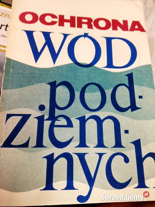 Ochrona wód podziemnych książki używane Antykwariat sprzedam