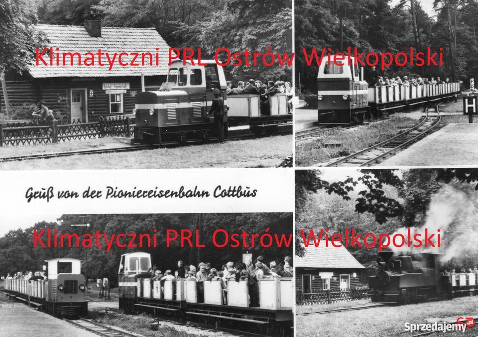 Post carte Gruss von der Pioniereisenbahn