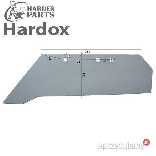 Lemiesz 300hektarów HARDOX 90060051L części do Suwałki