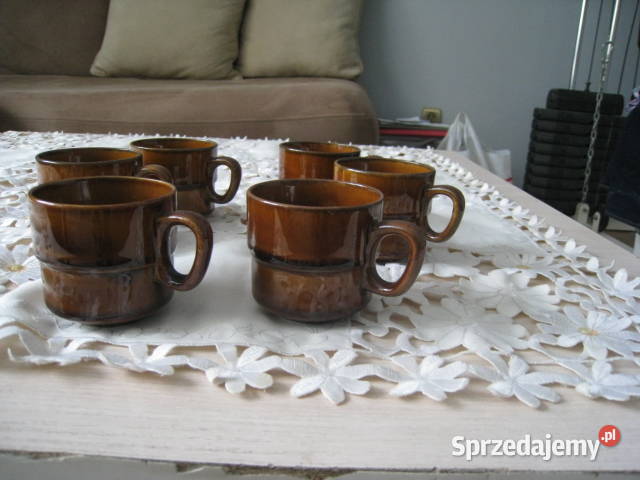 Filiżanki kawowe Tułowice okres PRL Częstochowa