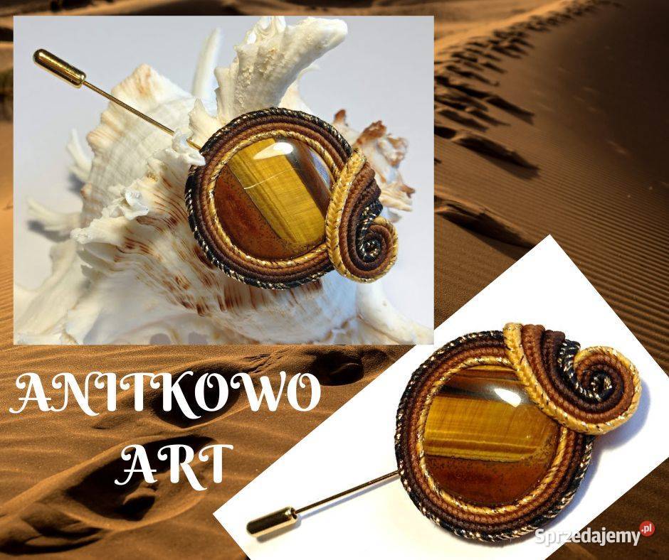 BROSZKA NA SZPILCE Z TYGRYSIM OKIEM SUTASZ Pozostałe Warszawa sprzedam