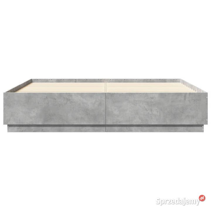Rama łóżka z LED szarość betonu 200x200 203cm mazowieckie