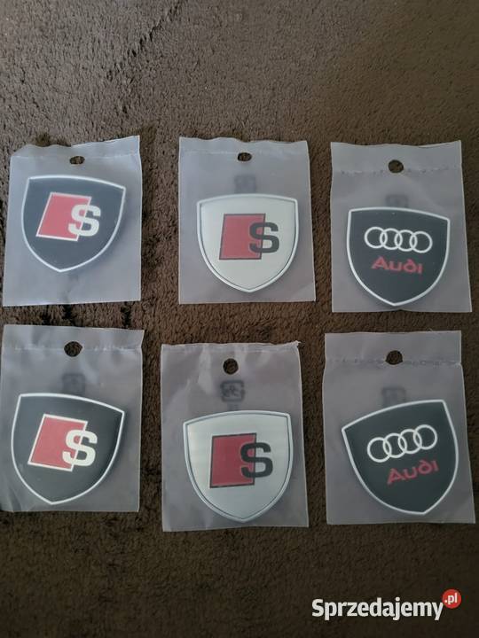 Emblematy znaczki Audi zestaw 2 sztuki Gliwice