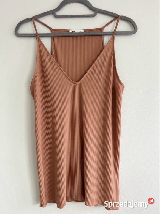 Bluzka Zara S bluzka na ramiączkach Zara Zara