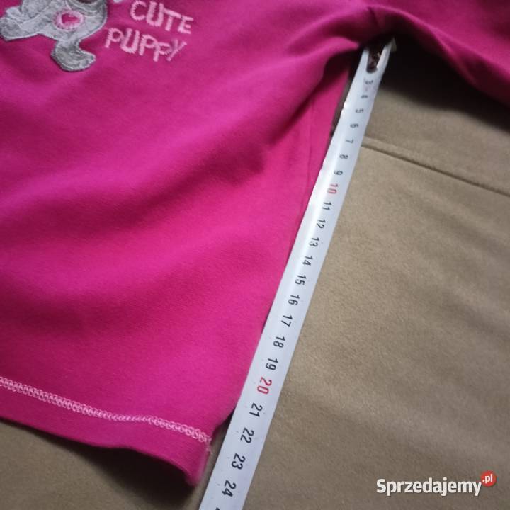 Bluza dziewczęca 8692 Cute Puppy fuksja z haftem dziewczynka wielkopolskie Weronikopole sprzedam