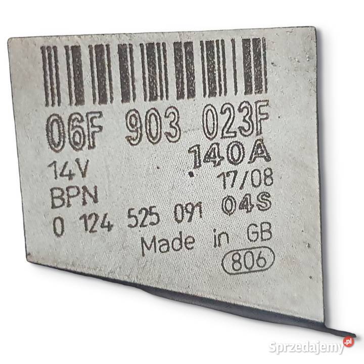 ALTERNATOR VW Golf V Passat B6 19 TDI bosch osobowe Chełm