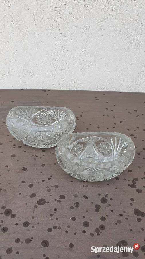 Salaterki kryształowe 2 sztuki kryształ Łódź