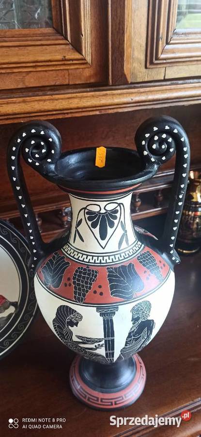 Patera Dekoracja grecka ręcznie zdobiona Replika