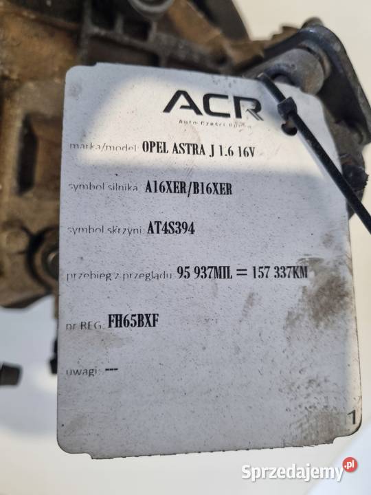 SKRZYNIA BIEGÓW Opel Astra IV J 16 16V manualna Chełm