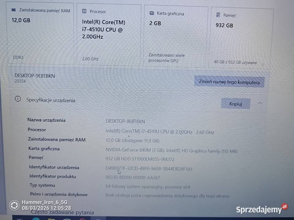 Laptop Lenovo Z5070 IBM/Lenovo Lubin