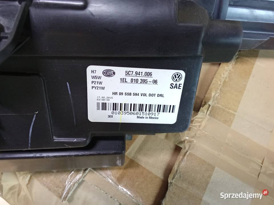 VW JettaUSA 5C7 reflektory LP orginal hella