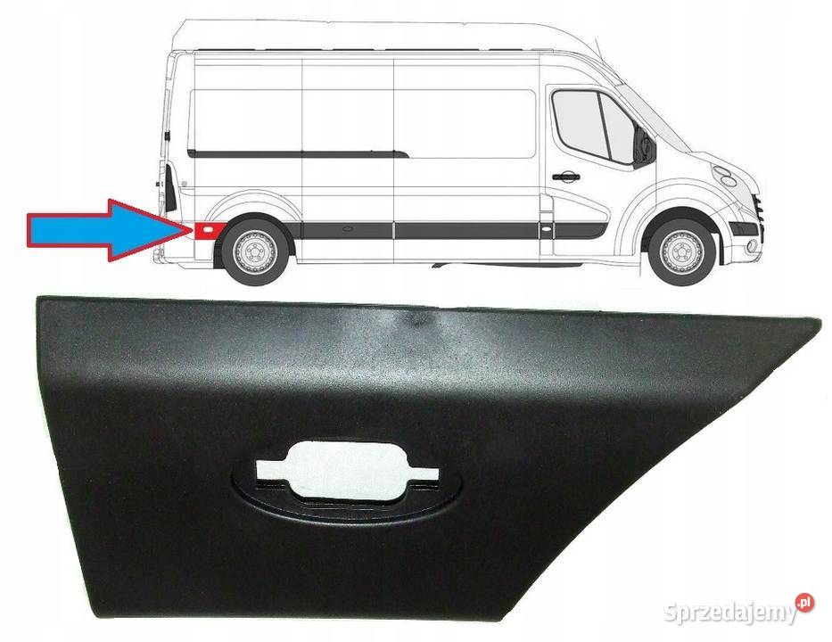 LISTWA KOŁEM TYŁ PRAWA OPEL MOVANO NISSAN NV400 Głogów