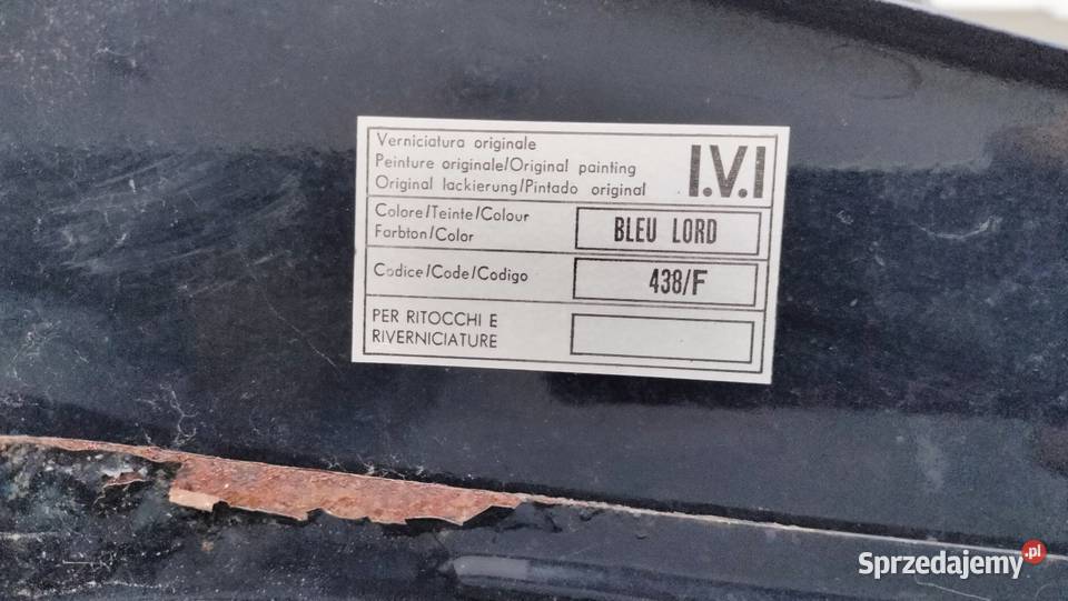 Fiat włoski 126 personal 1976 full wersja granatowy Kostrzyn