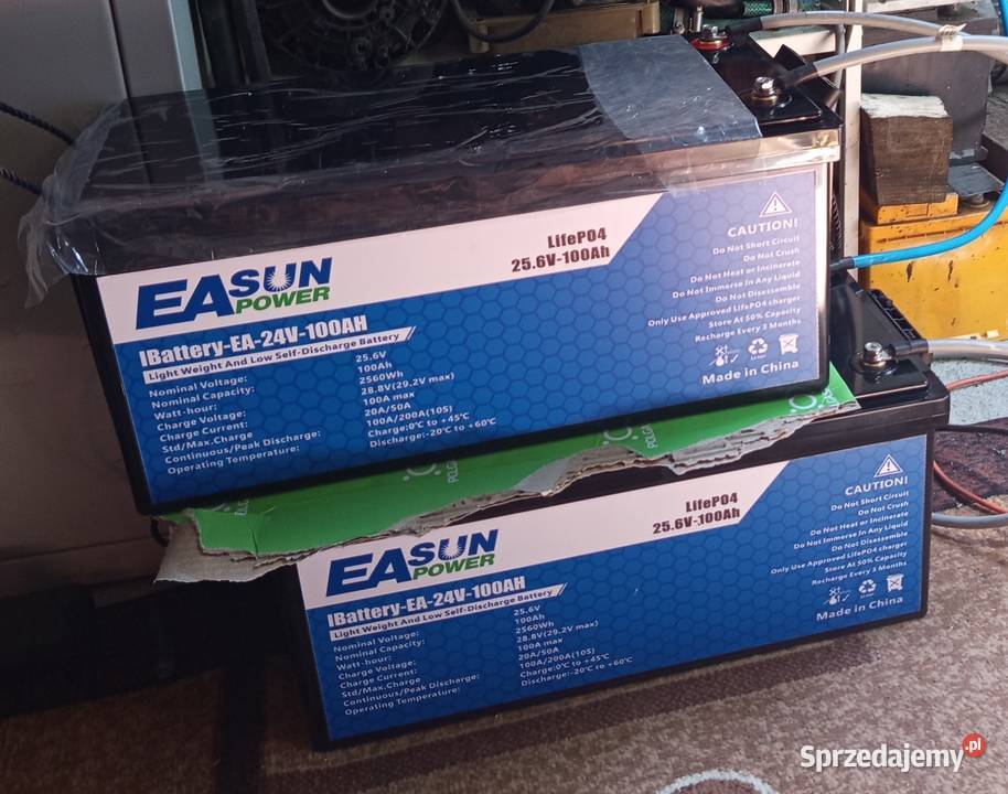 Akumulator Bateria Easun 24V 100Ah 2560Wh Fotowoltaika mazowieckie sprzedam