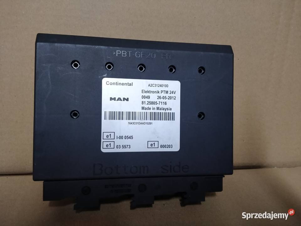MAN TGX TGS STEROWNIK PTM 81258057116 Czujniki i sterowniki Kargowa