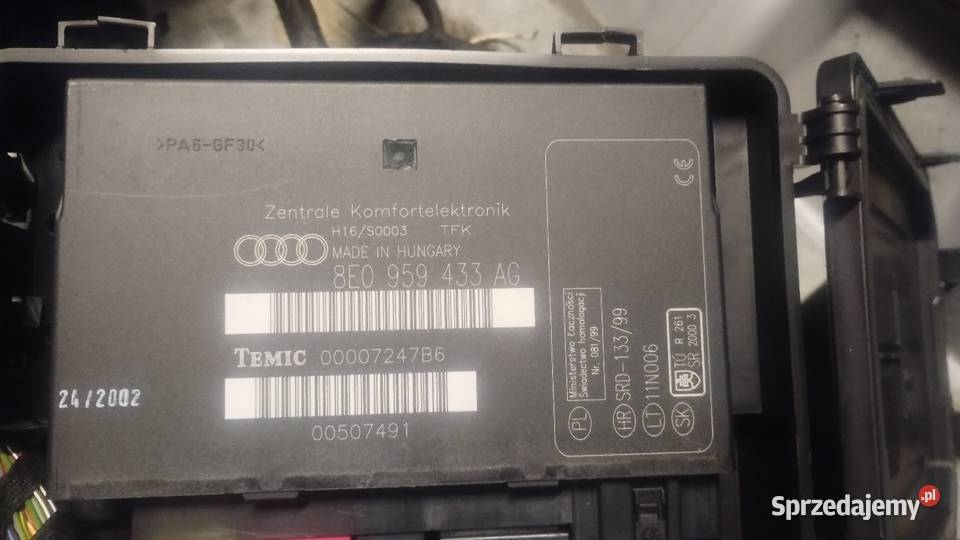 Moduł komfortu audi a4 b6 8E0 959 433 AG Kłodzko