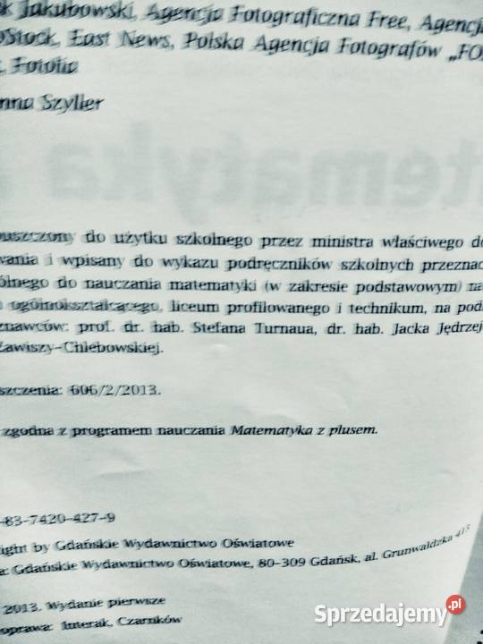 Matematyka 2 GWO antykwariat kompetencji Warszawa