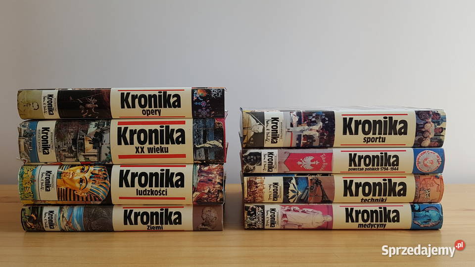 Zestaw Kronika x 8 medycyny ludzkości sportu Dąbrowa Górnicza