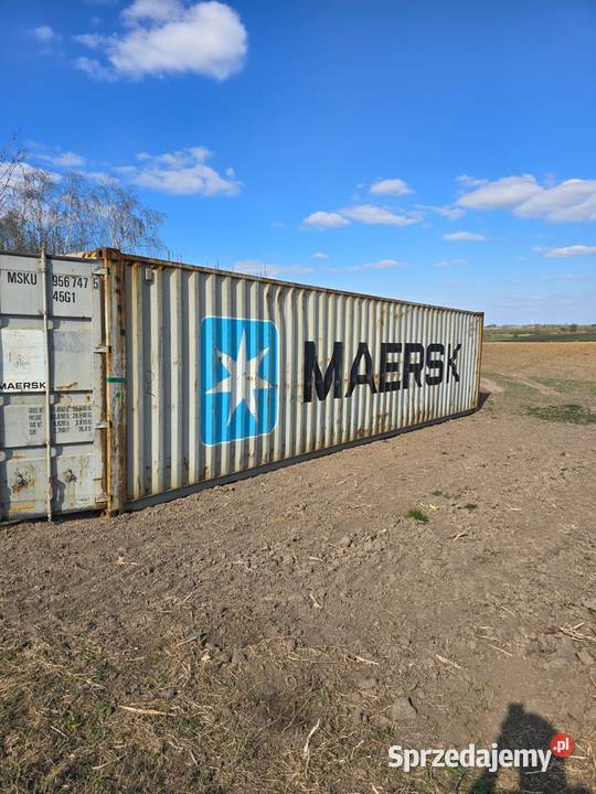 Kontener morski 40 stopowy wys 29 m transport Jabłonowo Pomorskie