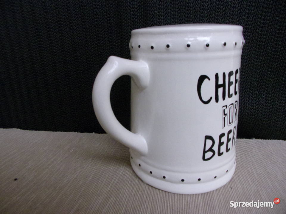 Duży ceramiczny kufel SKARBONKA do kolekcji mazowieckie sprzedam