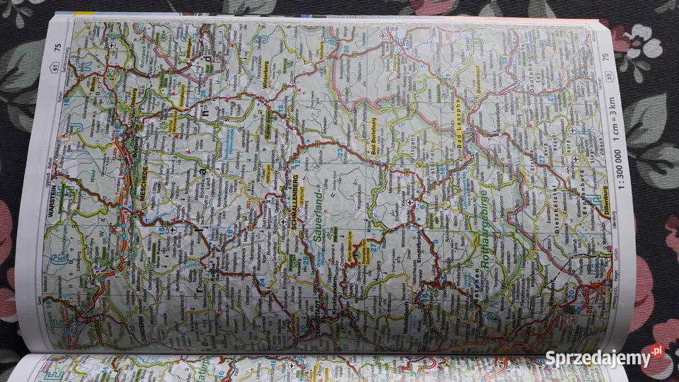 Atlas drogowy mapa Niemiec FALK Głuchołazy