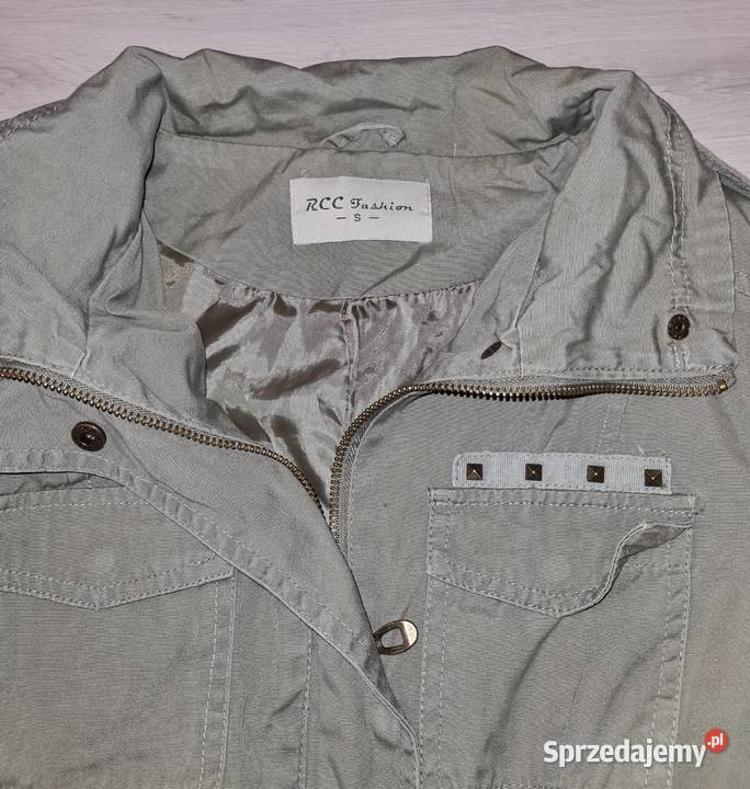 Kurtka parka damska ćwieki 36S Bez wzoru Łódź