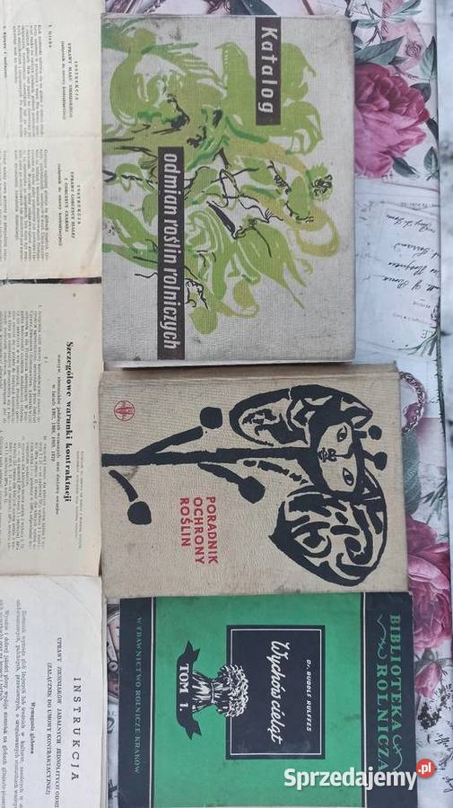 Książki rolnicze z lat 50 i 60 dot hodowli Wieluń