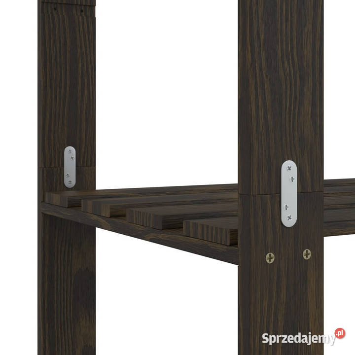 Regał z 3 półkami czarny 60x38x90 lite drewno mazowieckie Warszawa