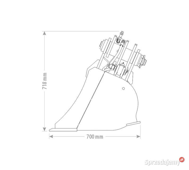 ŁYŻKA SKARPOWA HYDRAULICZNA DUO 6 85T do koparki Kutno sprzedam