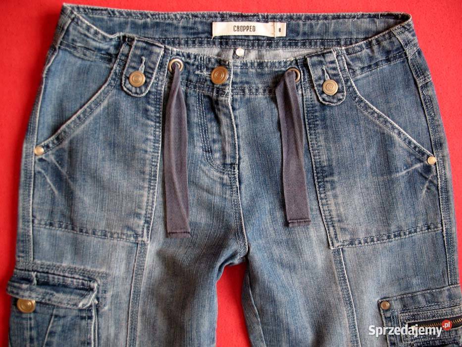 Szorty spodenki Jeans 36 S biodra 96 Cropped Siedlce