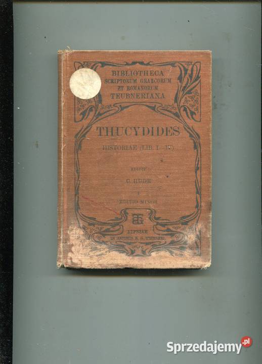 Historiae volI Libri I IV Tukidydes Szczecin sprzedam