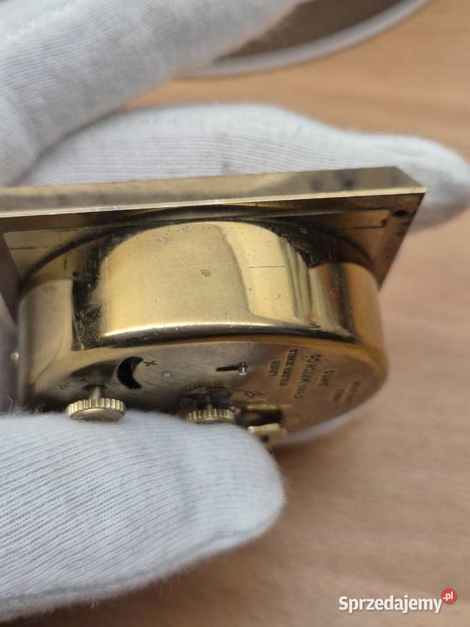 Stary podróżny budzik Cyma AMIC Chorzów